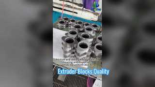 एक्सट्रूडर पार्ट्स सानने वाले ब्लॉक