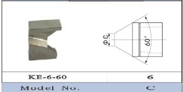 KE-6-60 न्यूमैटिक टिप ड्रेसर के लिए कटर ड्रेसिंग ब्लेड कैप टिप्स को पॉलिश करने के लिए