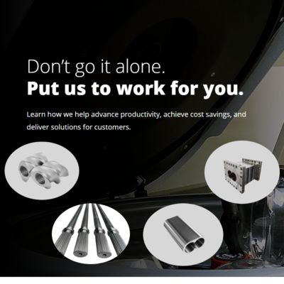 (पीटीआर) डब्ल्यू6 अल्ट्रा-फाइन ग्रेन वियर-रेसिस्टेंट स्टील एक्सट्रूडर पार्ट्स ट्विन-स्क्रू एक्सट्रूडर थ्रेड एलिमेंट बैरल और शाफ्ट