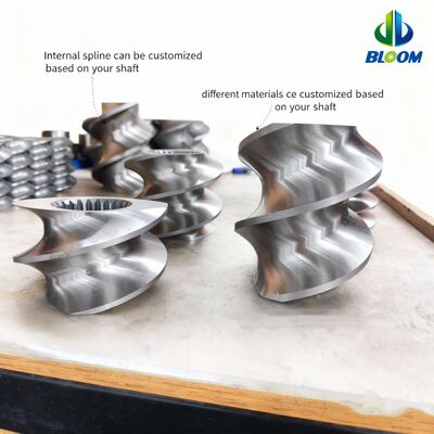 कस्टमाइज़्ड स्पेसिफिकेशन्स और हाई टॉर्क कैपेसिटी के साथ वियर और कोरोजन रेज़िस्टेंट ट्विन स्क्रू एक्सट्रूडर पार्ट्स