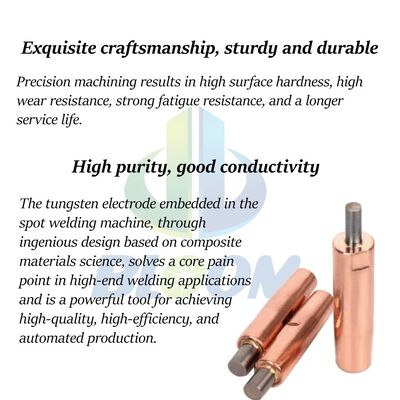 Tungsten-Embedded High Efficiency Resistance Spot Welding Electrode with Customizable Size