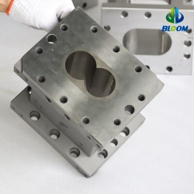 मॉड्यूलर संरचना प्लास्टिक एक्सट्रूज़न के लिए पहनने के प्रतिरोध के साथ निकल मिश्र धातु ट्विन पेंच बैरल