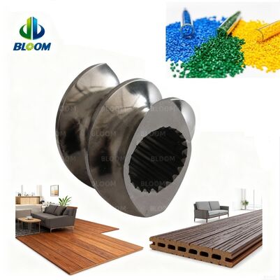 ZSK सीरीज W6Mo5Cr4V2 ट्विन स्क्रू एलिमेंट्स को-रोटेटिंग ट्विन स्क्रू एक्सट्रूडर के लिए 20 मिमी से 200 मिमी तक व्यास के साथ