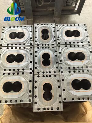 उच्च घर्षण प्रतिरोध और 58-62HRC कठोरता के लिए HIP द्विधातु शक्ति WR14 सामग्री के साथ ZSE87 ट्विन स्क्रू बैरल