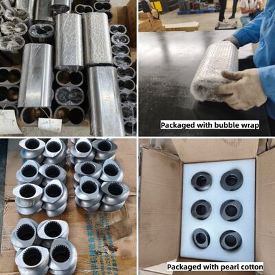 CNC Precision Machining Twin Screw Extruder Parts with Wear and Corrosion Resistance and HRC 58-62 Hardness for Polymer Processing