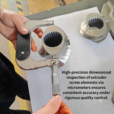 Modular Twin Extruder Screw Elements with Wear and Corrosion Resistance for PA6 PA66 Processing via CNC Precision Machining