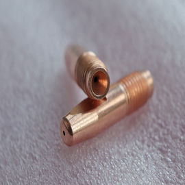 M6 / M8 संपर्क टिप 24kd मिग वेल्डिंग सामग्री CUCRZR / ECU 1.0-1.2 मिमी के साथ