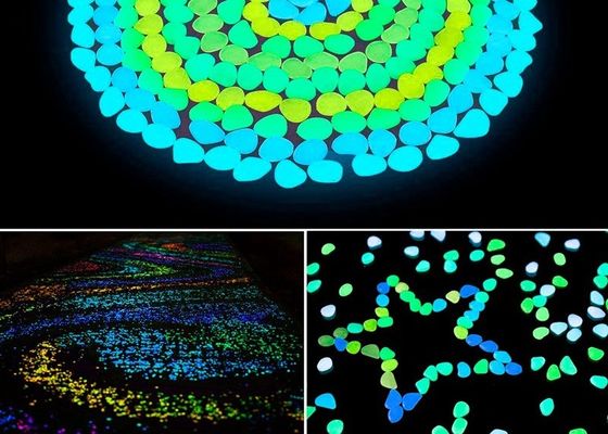 प्लास्टिक कंक्रीट फुटपाथ चमकता हुआ Luminescent कंकड़