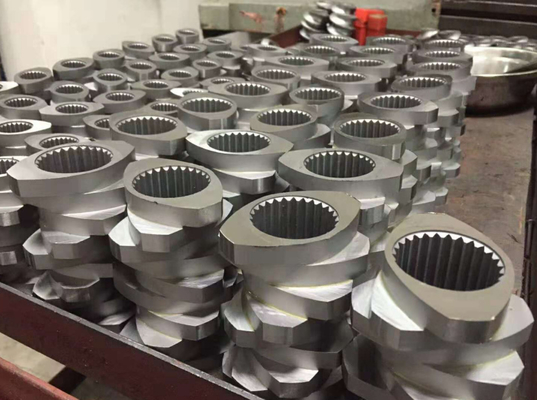 बैरल ट्विन स्क्रू एक्सट्रूडर पार्ट्स W6Mo5Cr4V2 निकल बेस मिश्र धातु: