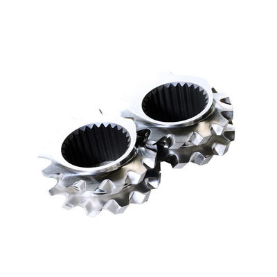 ZSK सीरीज W6Mo5Cr4V2 ट्विन स्क्रू एलिमेंट्स को-रोटेटिंग ट्विन स्क्रू एक्सट्रूडर के लिए 20 मिमी से 200 मिमी तक व्यास के साथ